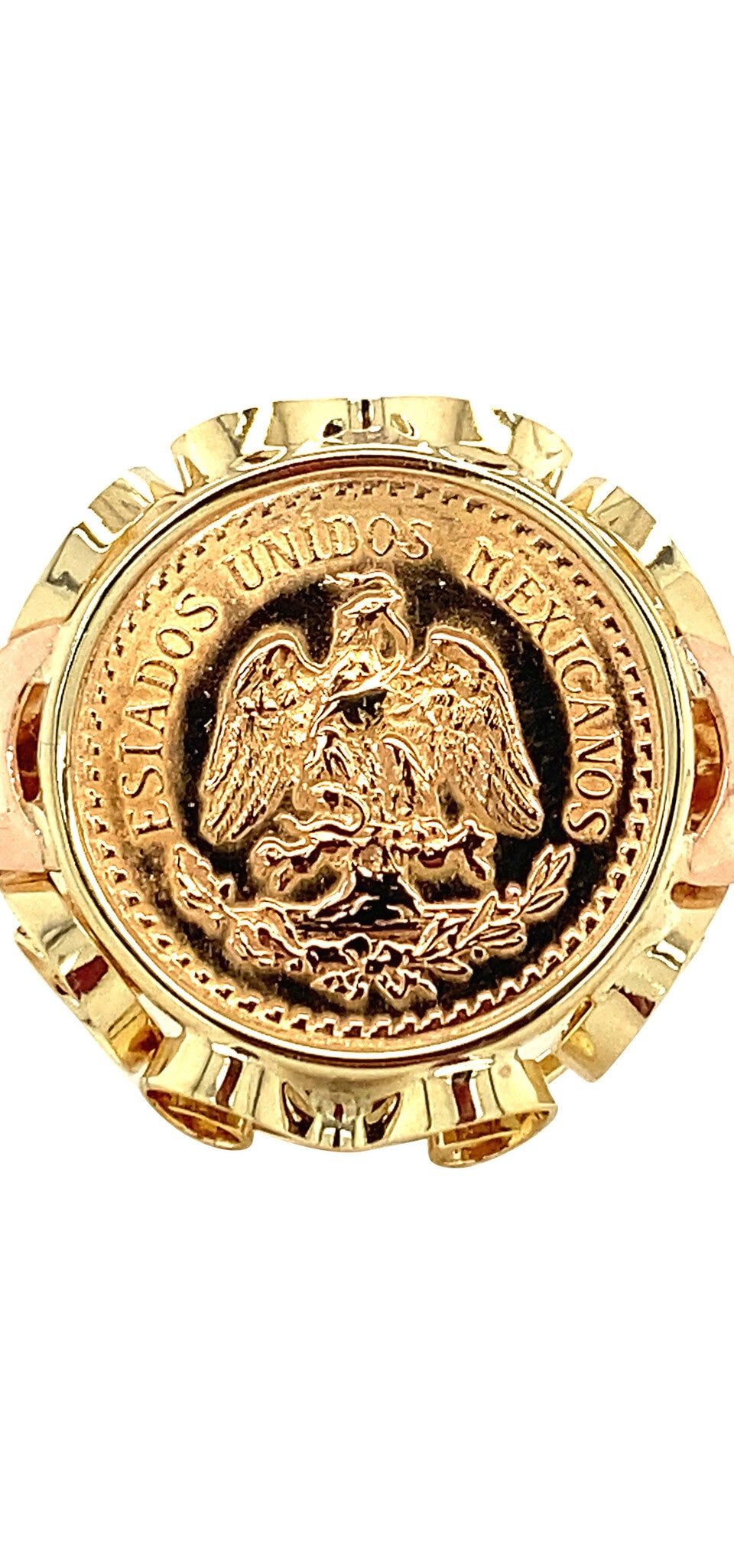 Vintage 14K Gold Ring with Coin